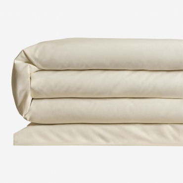 180 Thread Count Percale Cotton Duvet Cover For 90 Cm Bed Agassi Cannoli Cream & Bed 90cm (150 X 220 Cm) - Sklum