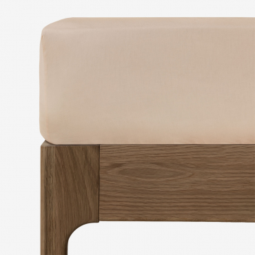 Agassi 180-thread Count Percale Cotton Fitted Sheet For 90 Cm Bed Light Peony Pink & Bed 90cm (90 X 200 X 40 Cm) - Sklum