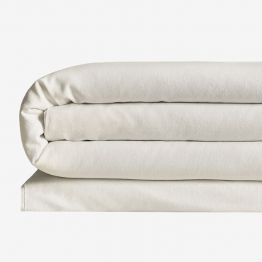 Sorana Linen Duvet Cover 160 G/m² White & Bed 150/160cm (240 X 220 Cm) - Sklum