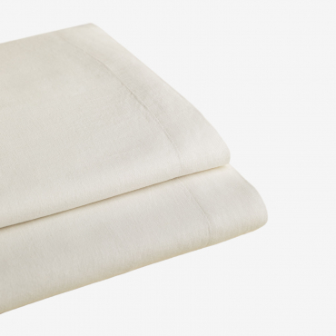 Sorana 160g/m² Linen Flat Sheet White & Bed 150/160cm (240 X 280 Cm) - Sklum
