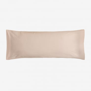 Agassi 180 Thread Count Percale Cotton Pillowcase Light Peony Pink & 45 X 100 Cm - Sklum