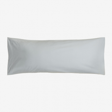Agassi 180 Thread Count Percale Cotton Pillowcase Blue Mist & 45 X 100 Cm - Sklum