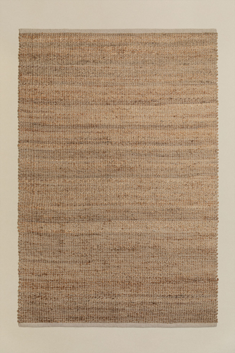 Rectangular rug 120x180 cm in natural jute Casard
