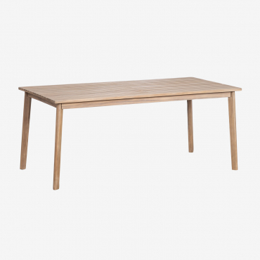 Kaela Acacia Wood Rectangular Dining Table 220 X 100 Cm - Sklum