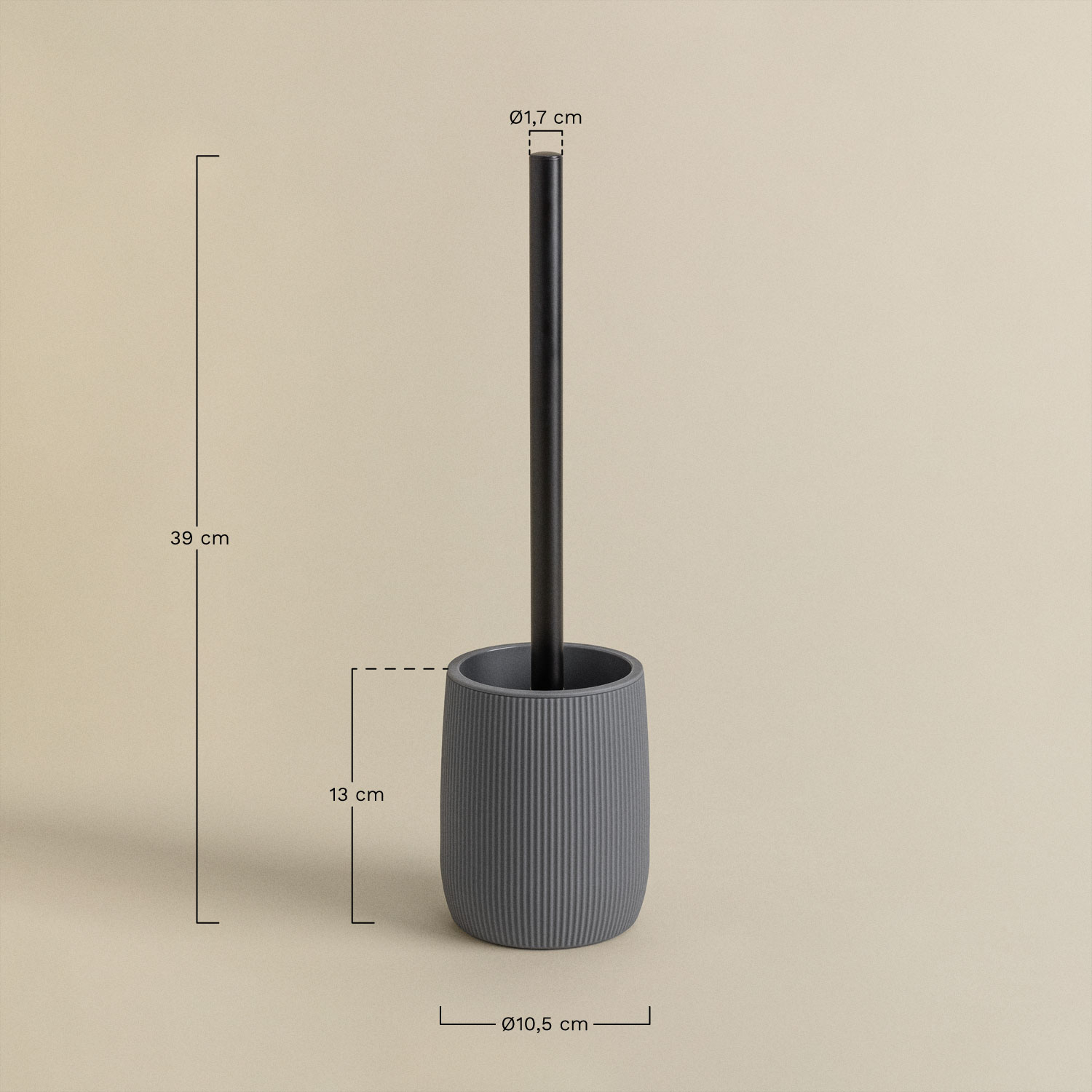 Preston Toilet Brush, MEASURES