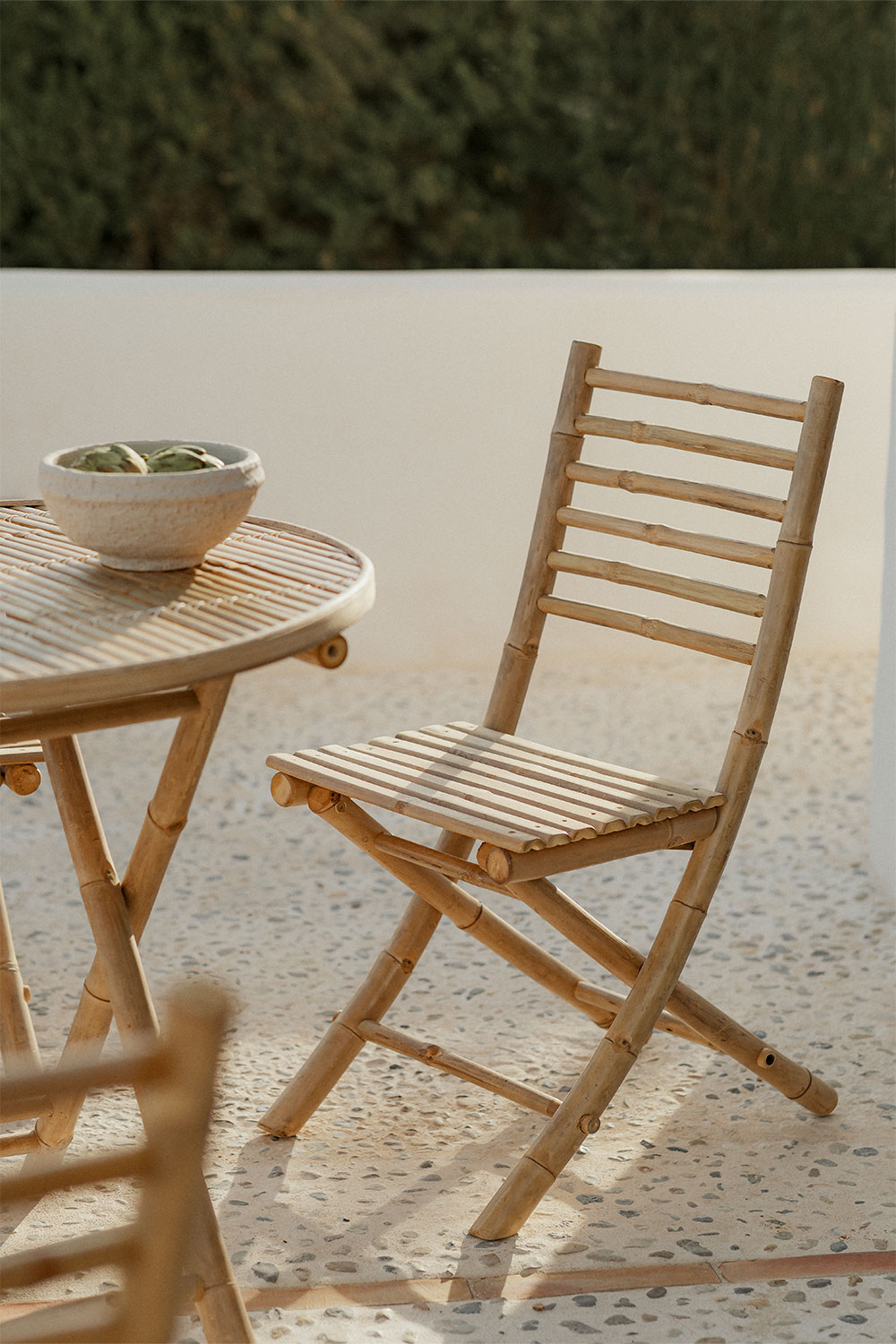 Bamboo chairs deals for garden