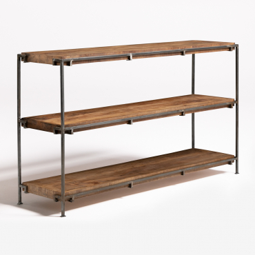 Inme Mango Wood 3 Shelf Shelf Mango Wood - Sklum