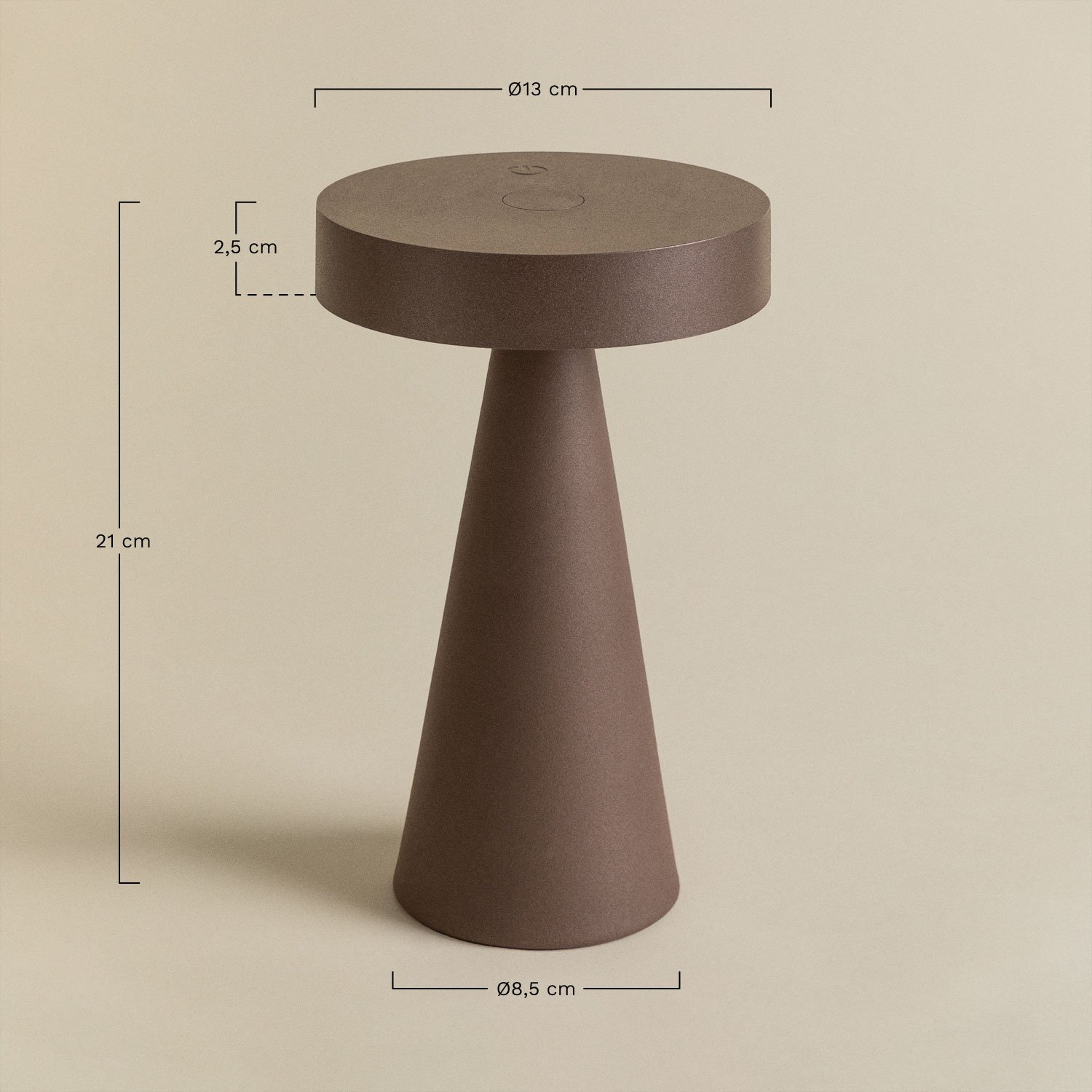 Wireless LED table lamp Catinca, MEASURES