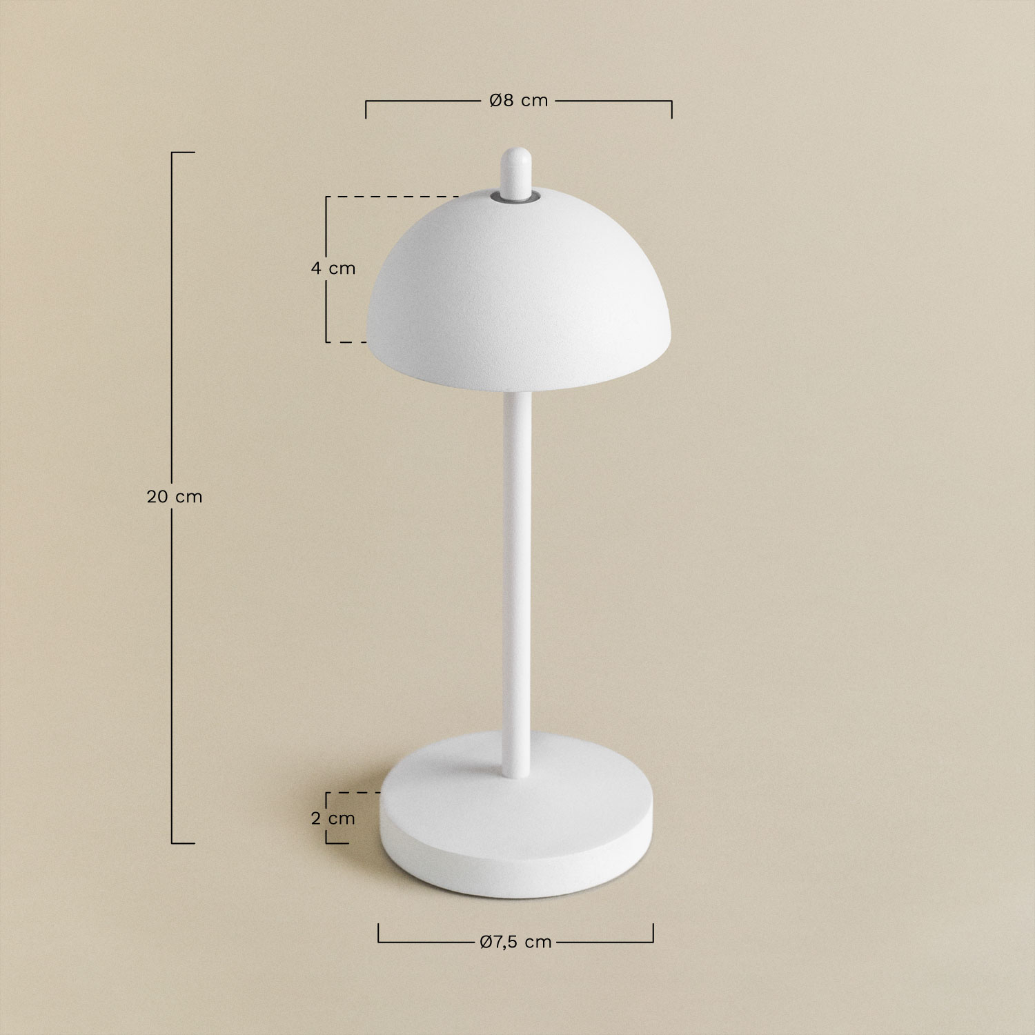 Helenia Wireless LED Table Lamp , MEASURES