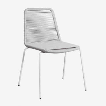 Mileyd Pack Of 2 Stackable Dining Chairs Light Grey - Sklum