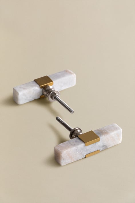 Set of 2 Umpur marble handles