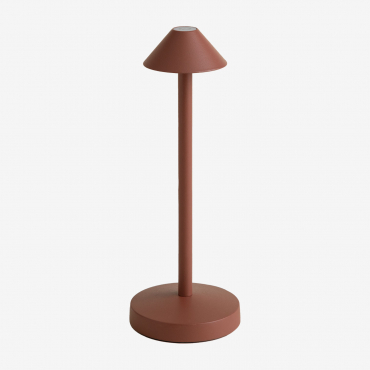 Wireless Led Table Lamp Emilija Red Roof Tile - Sklum