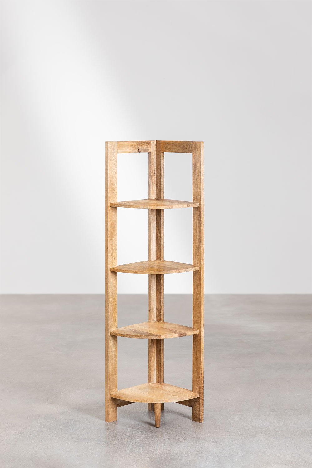 Pattell mango wood corner shelf - SKLUM