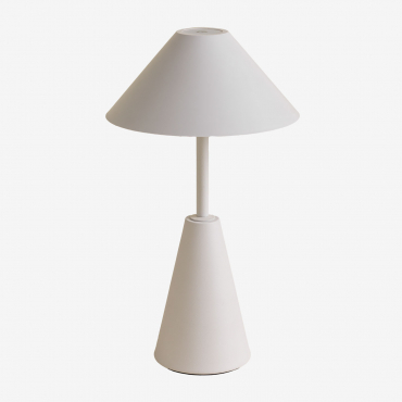 Alexis Wireless Led Outdoor Table Lamp White - Sklum