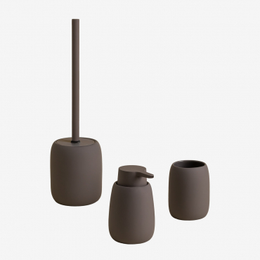 Aberden Bathroom Set Grey Taupe - Sklum