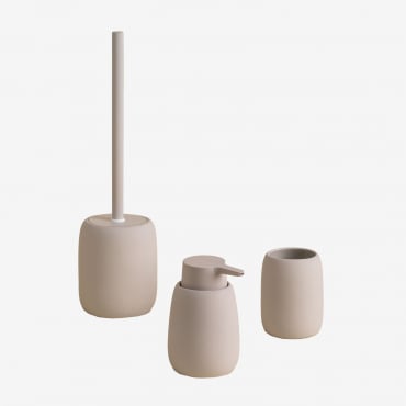 Aberden Bathroom Set Light Peony Pink - Sklum