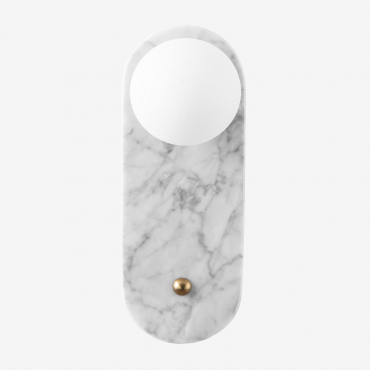 Eustace Marble And Crystal Wall Light Marble - Sklum