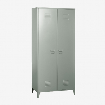 Pohpli 2-door Steel Locker Cabinet Green Khaki - Sklum