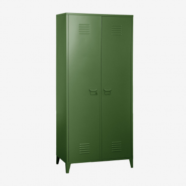 Pohpli Steel 2-door Locker Cabinet Pesto - Sklum