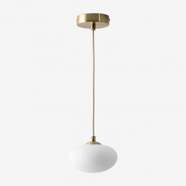 Marliene Metal Ceiling Lamp With Glass Ball Golden - Sklum