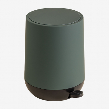 Vesey Trash Can With Lid And Pedal Green Éter - Sklum