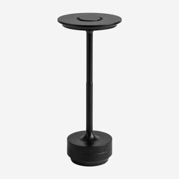 Rivkin Cordless Led Outdoor Table Lamp Black - Sklum