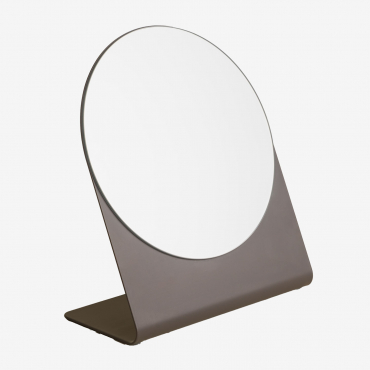 Xareny Table Mirror Grey Taupe - Sklum