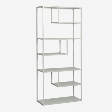 Thura Steel Bookcase Green Khaki - Sklum