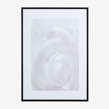 Decorative Painting With Plaster Texture (50x70 Cm) Farrell Beige Nature - Sklum