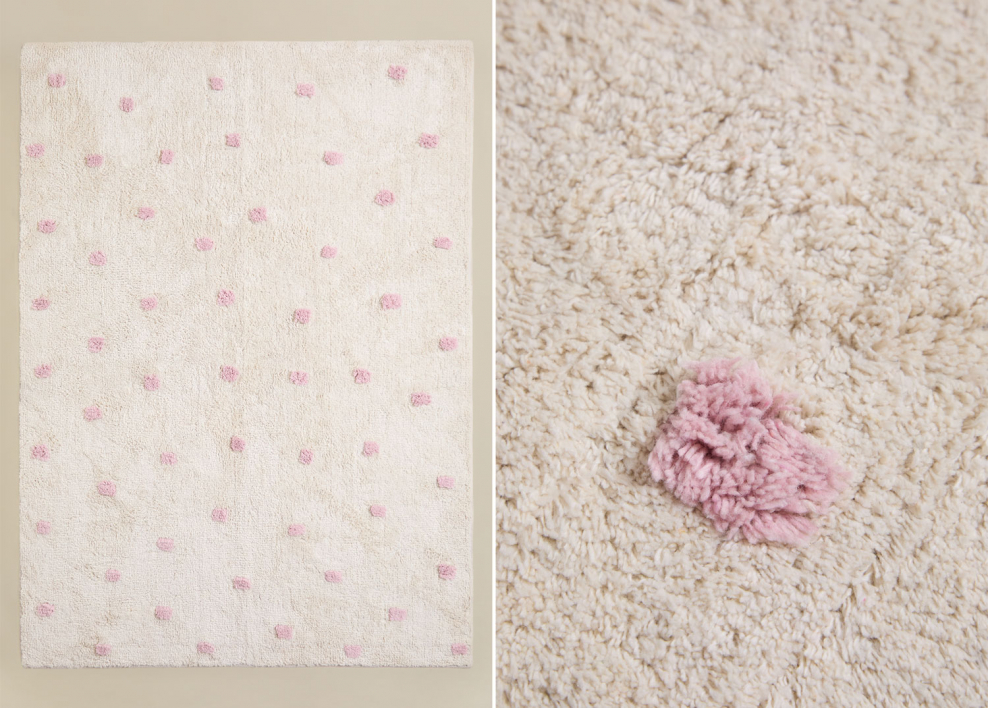 Rectangular rug 125x170 cm in Jankiel Kids cotton