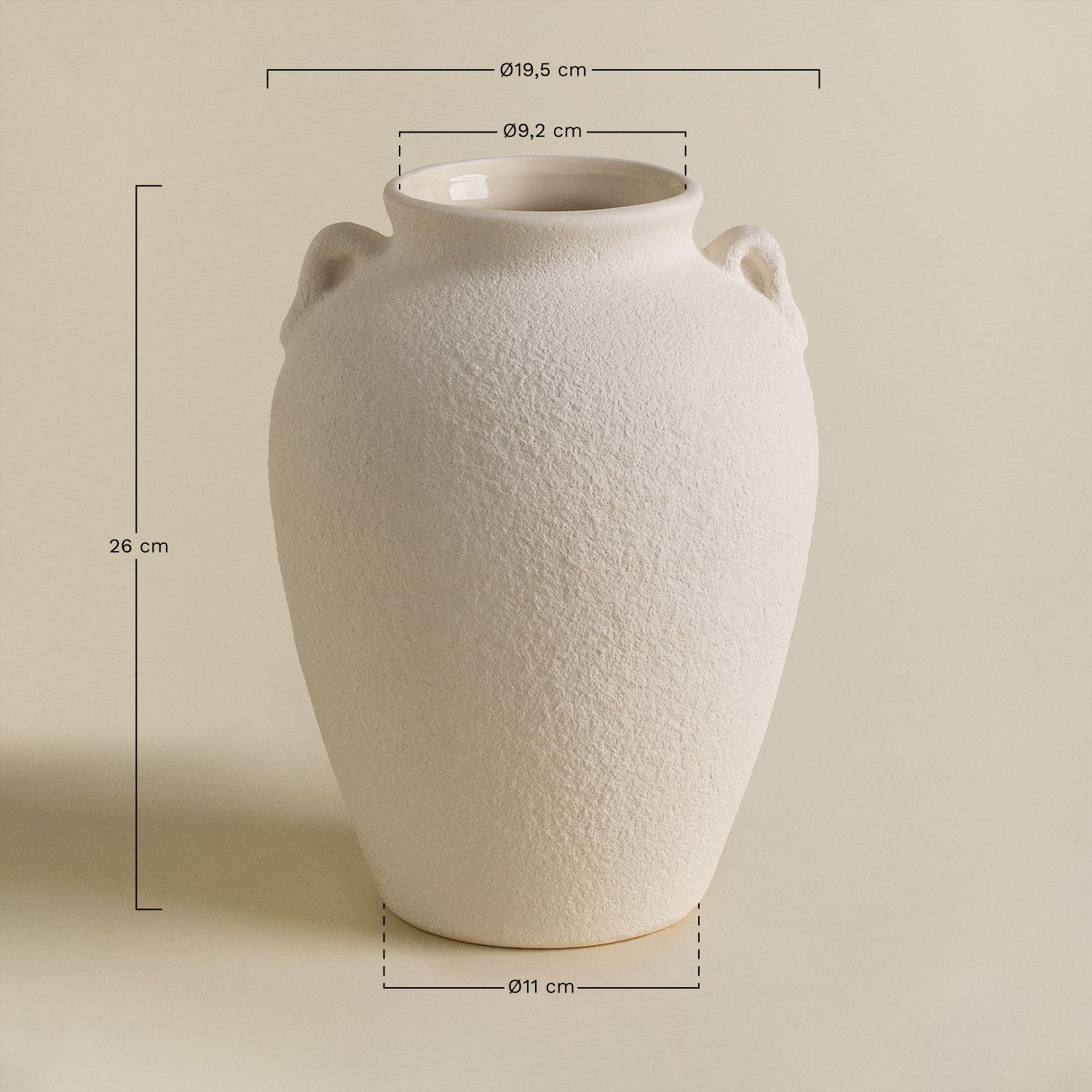 Henrik ceramic vase, MEASURES