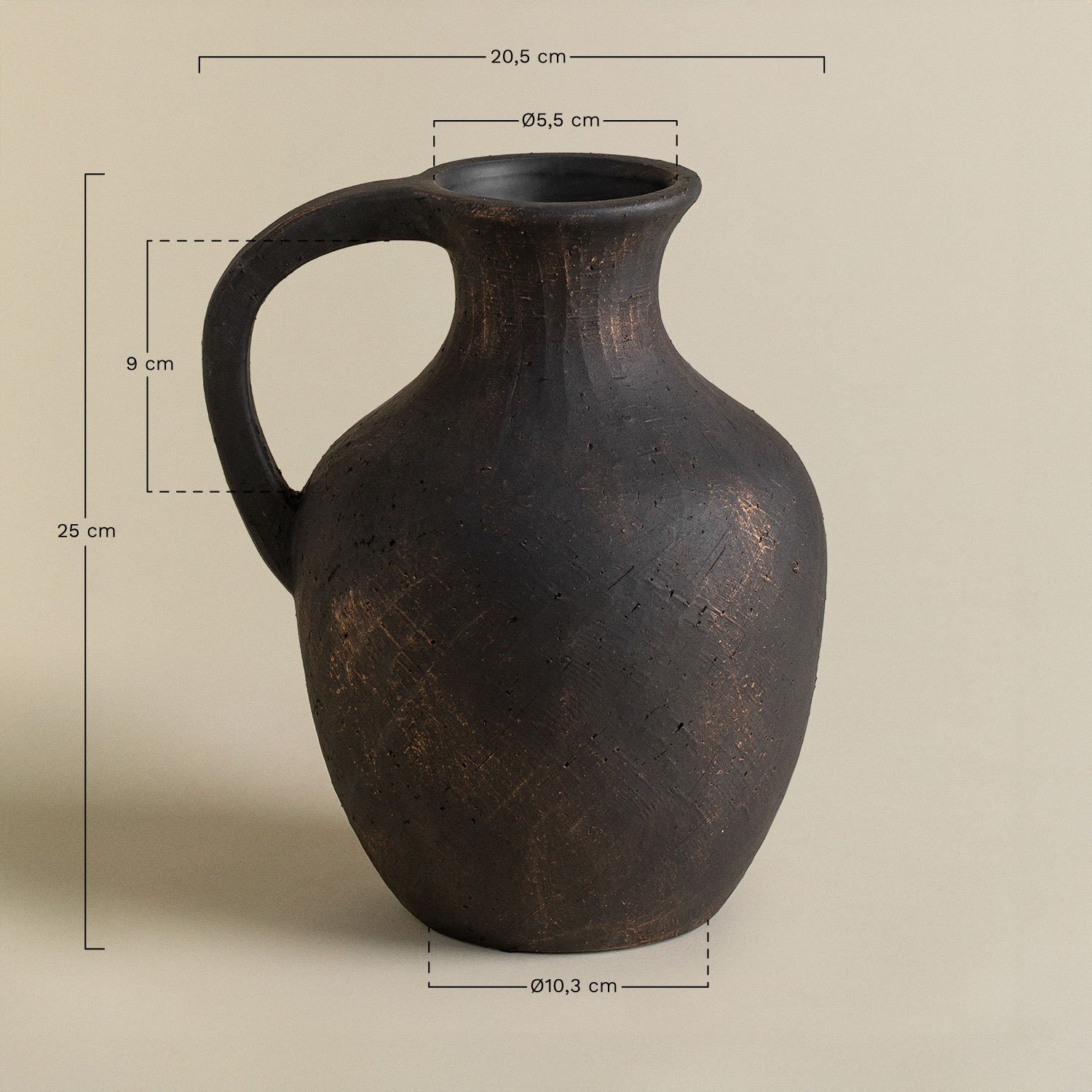 Naraine Ceramic Vase , MEASURES