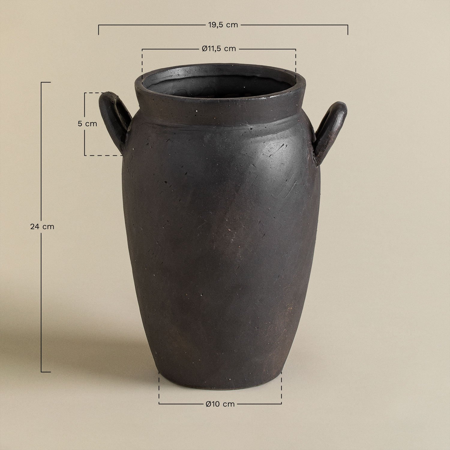 Lizete ceramic vase, MEASURES