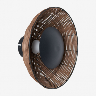 Rattan Led Wall Light Lutyen Natural - Sklum