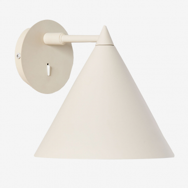 Arilda Metal Wall Light Beige Cream - Sklum