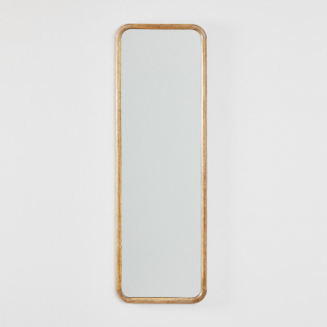 Rectangular Wall Mirror 35x115 Cm In Mango Wood Mirtzia Mango Wood - Sklum