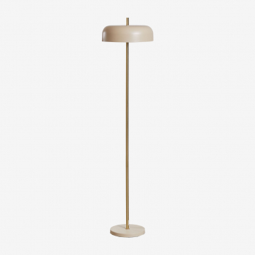 Gorana Metal Floor Lamp Nude Beige - Sklum
