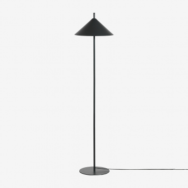 Aziel Metal Floor Lamp Black - Sklum