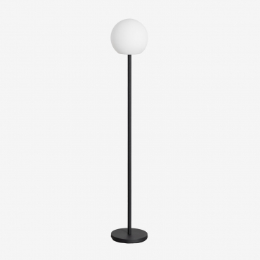 Kiemery Outdoor Iron Wireless Led Floor Lamp Black - Sklum