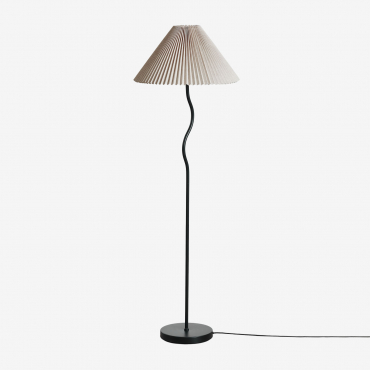 Siliema Iron Floor Lamp Black - Sklum