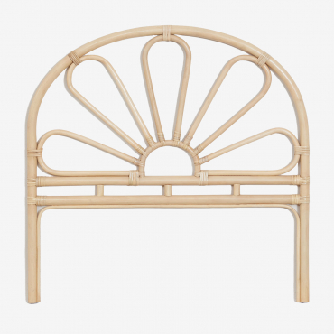 Headboard For 90 Cm Rattan Bed Dahlia Design Kids Natural & 90 Cm - Sklum