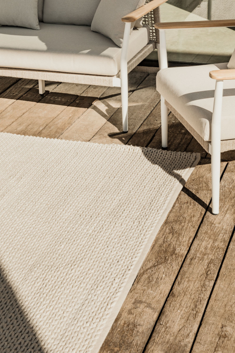 Rectangular outdoor rug 160x230 cm in polyethylene Nicolalla