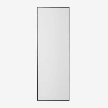 Rectangular Wall Mirror 70x200 Cm In Aluminum Mirjam Black - Sklum