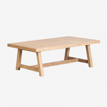 Rectangular Coffee Table In Acacia Wood (130x75 Cm) Dubai Rustic Acacia Brown - Sklum
