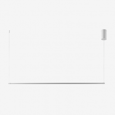 Bergene Linear Led Ceiling Lamp In Metal (122 Cm) White - Sklum
