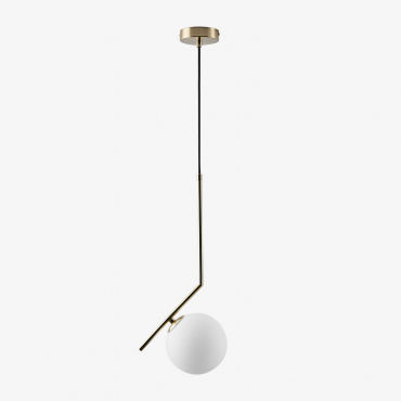 Linorayle Stainless Steel Crystal Ball Bathroom Ceiling Light Golden - Sklum