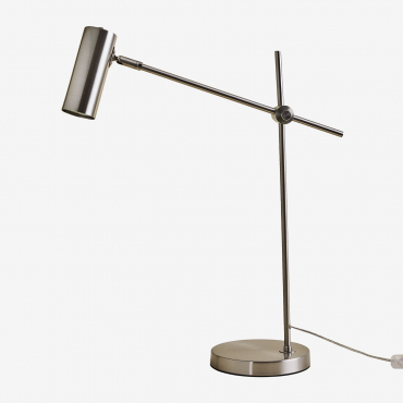 Idina Metal Table Lamp Grey Brass - Sklum