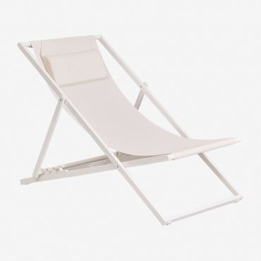 Pack Of 2 Folding Hammocks With Cushion In Jensy Steel White - Sklum