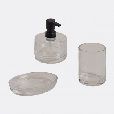 Ituer Glass Bathroom Set Clear - Sklum
