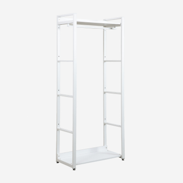 Ariaster Steel And Wood Coat Rack White - Sklum